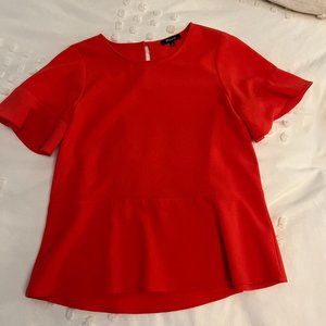 Madewell Dressier Top - Bright Red